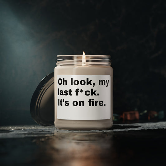 Last F*ck, Soy Candle, 9oz