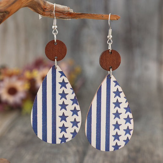 American Pleather Dangle Earrings