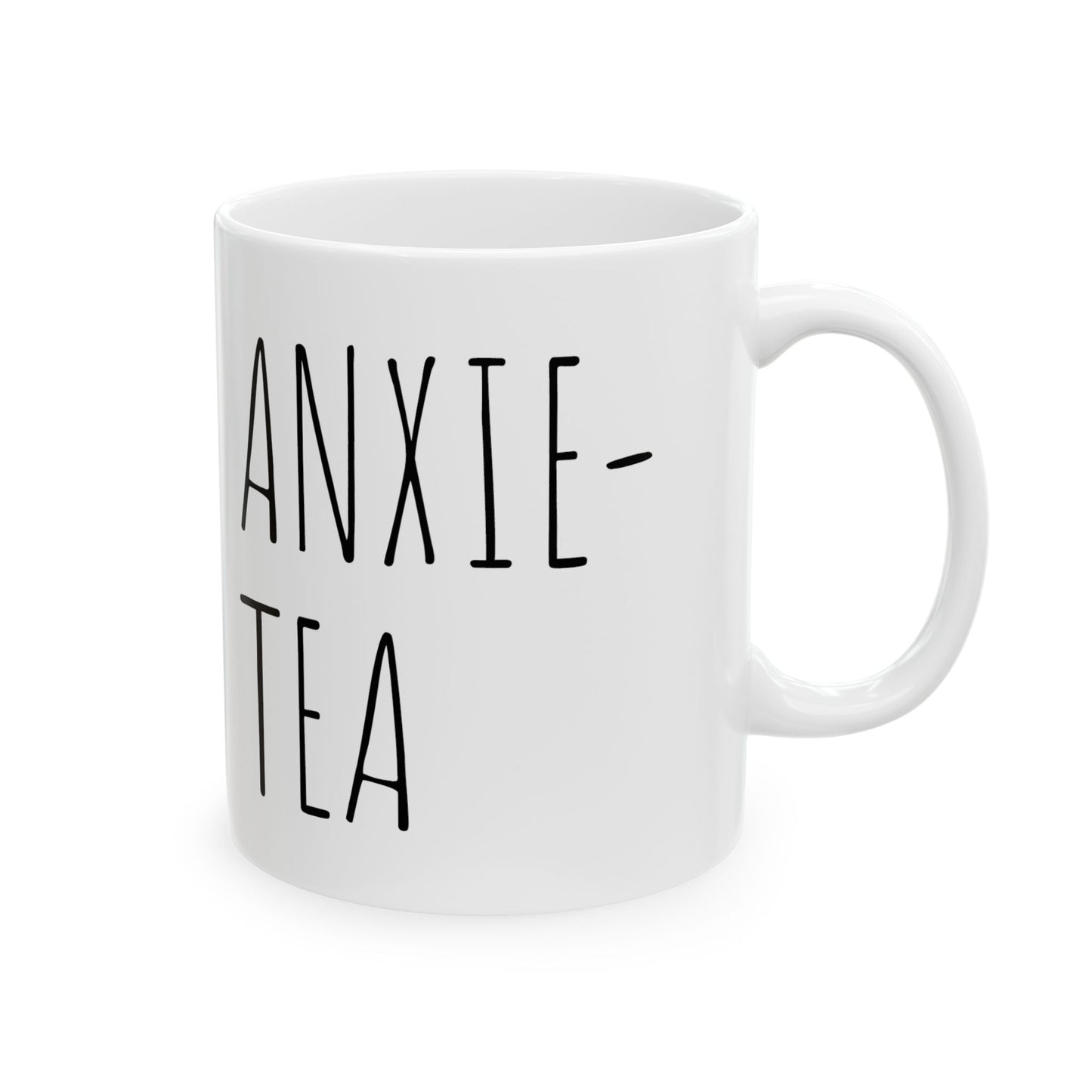 Anxie-Tea Ceramic Mug, (11oz, 15oz)