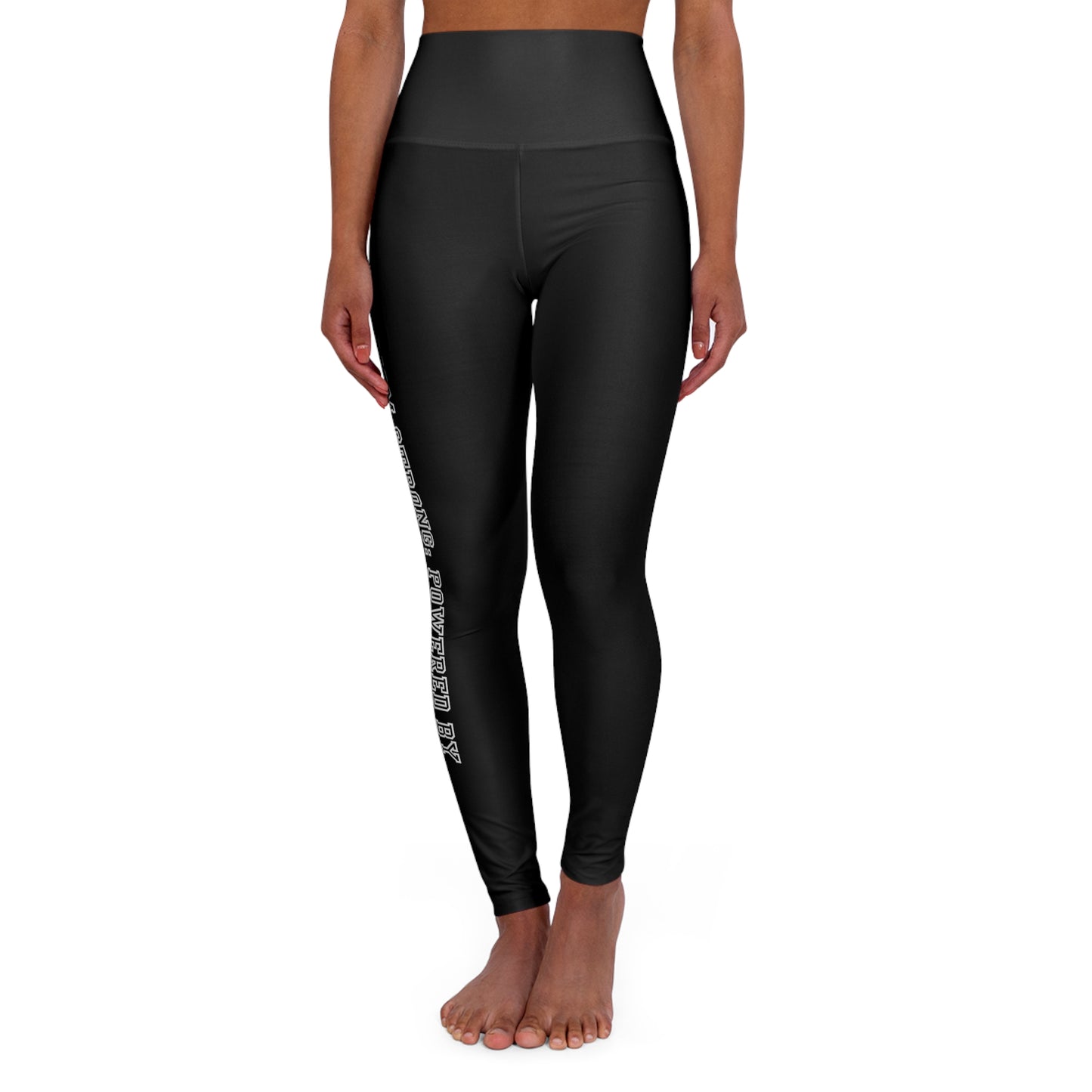 "Mom Strong" High Waisted Yoga Leggings