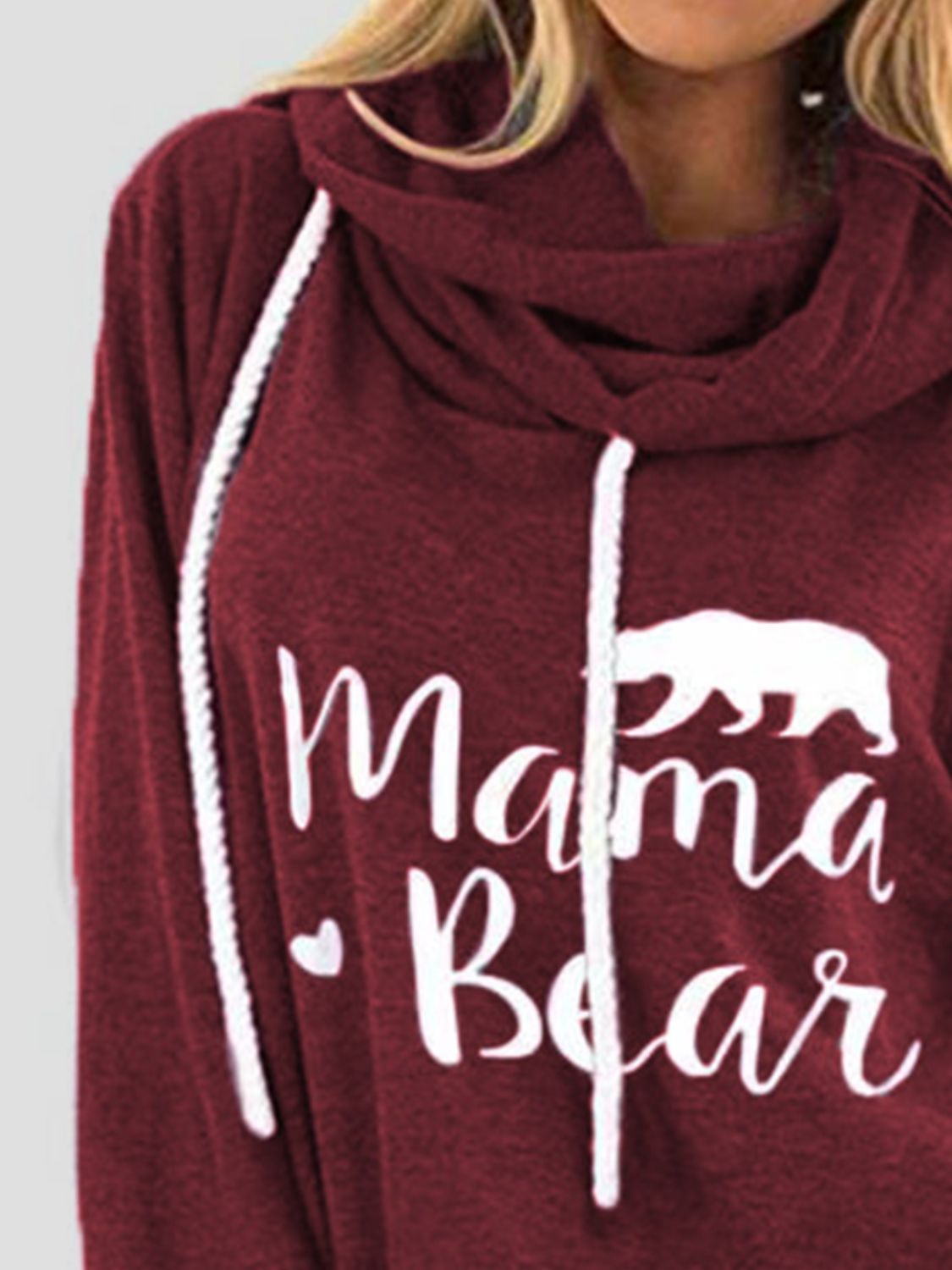 Mama Bear Drawstring Hoodie