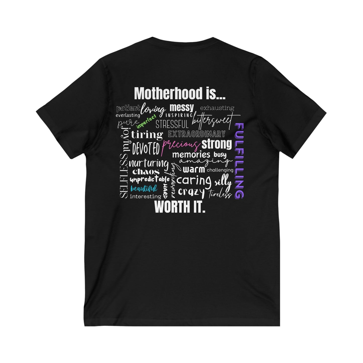 "Motherhood is..." V-Neck Tee