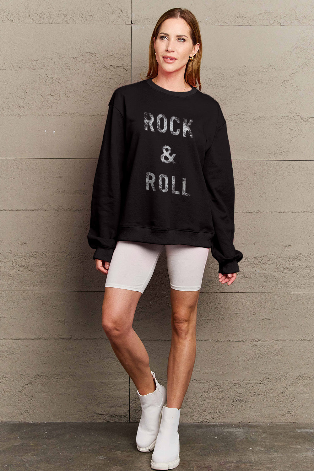 ROCK & ROLL Round Neck Sweatshirt