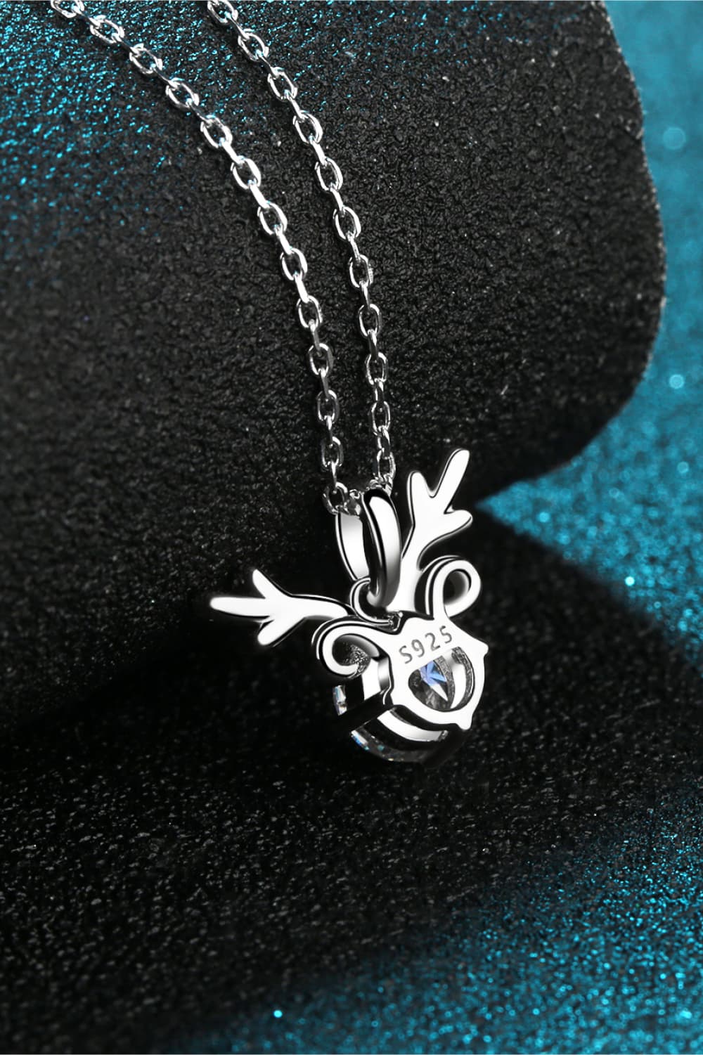 Deer Shape Moissanite Necklace & Sterling Silver Necklace