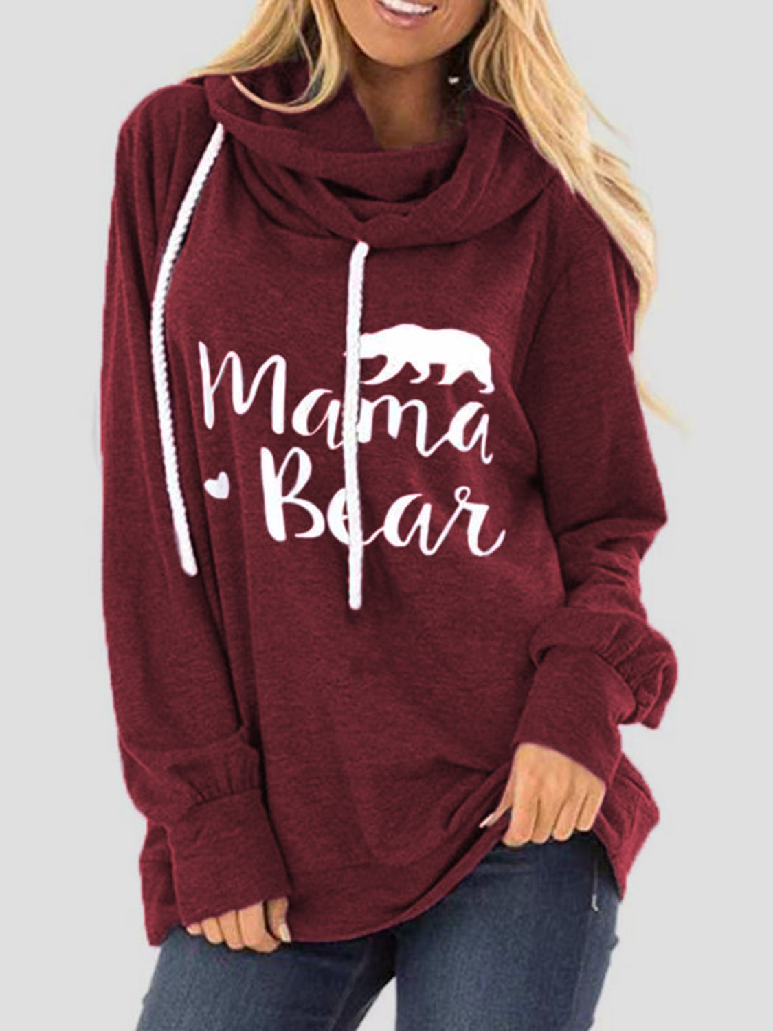 Mama Bear Drawstring Hoodie