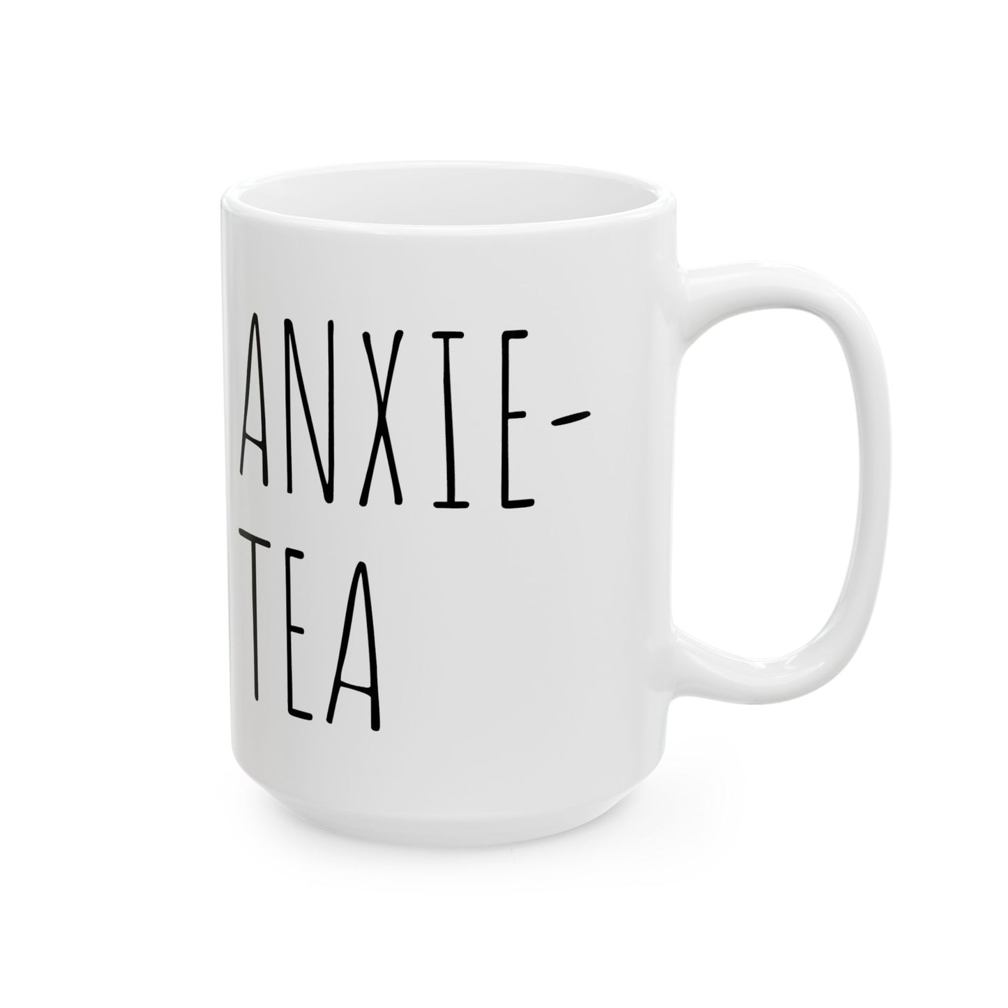 Anxie-Tea Ceramic Mug, (11oz, 15oz)