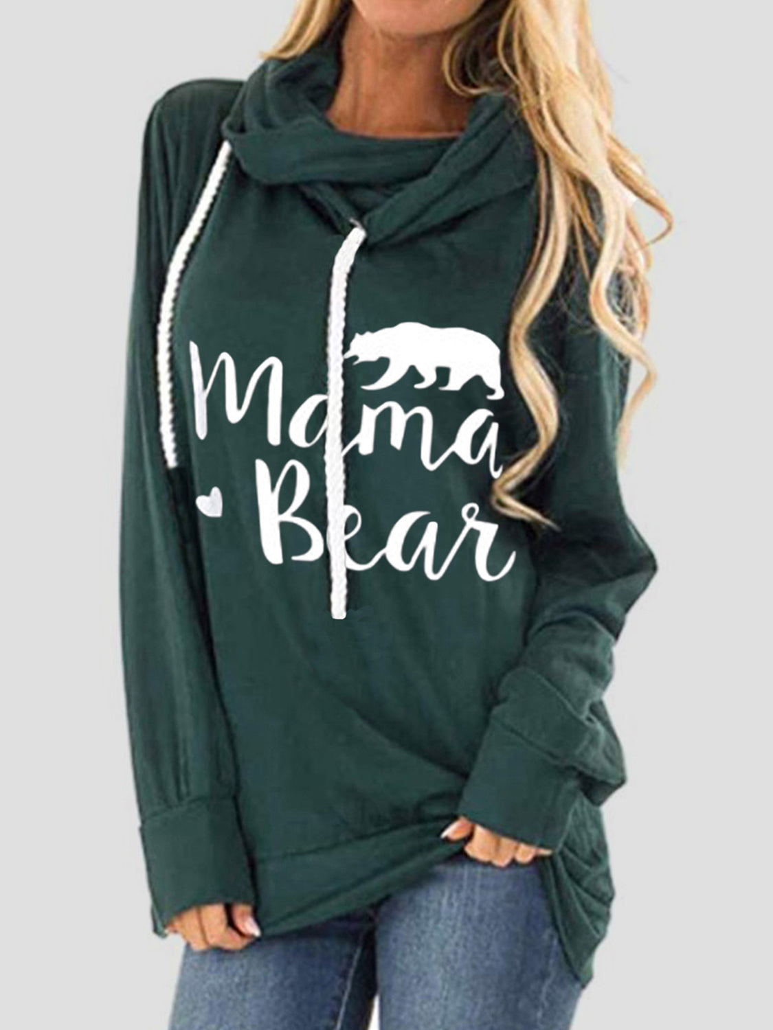 Mama Bear Drawstring Hoodie